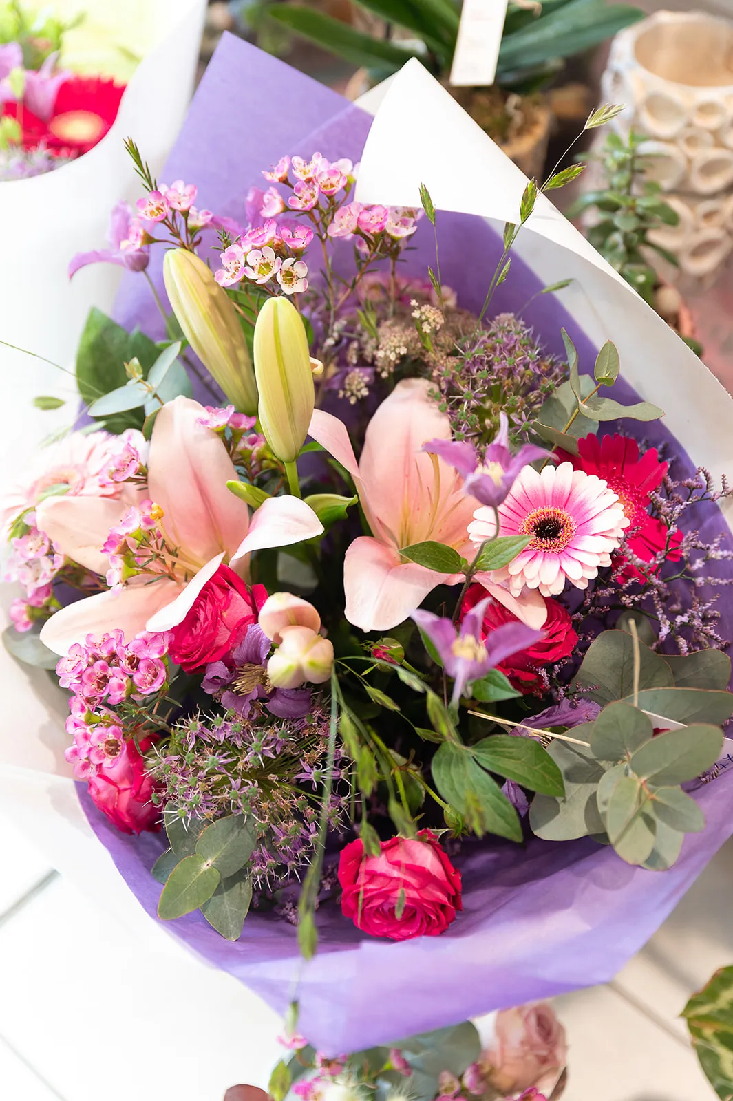 Compositions florales prêtes à offrir
